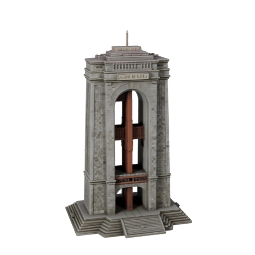 Modèle 3D du Pont du Golden Gate low poly pour Jeux et RV