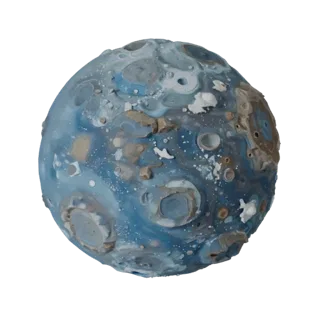 Gas Giant Asteroid Field 3D Asset for Casual Games