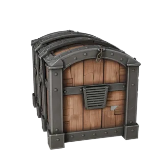 Medieval Supply Box 3D Game Asset for Engine Levels