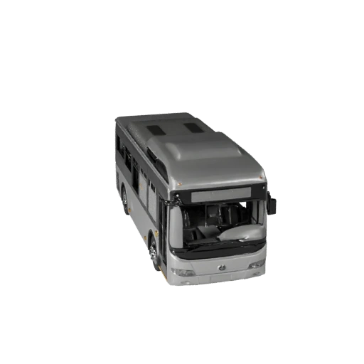 Modelo 3D de Ônibus Urbano Pronto para Jogo para Uso em Tempo Real Ativo PBR