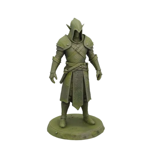 Medieval Elf Assassin Miniature STL - Guard