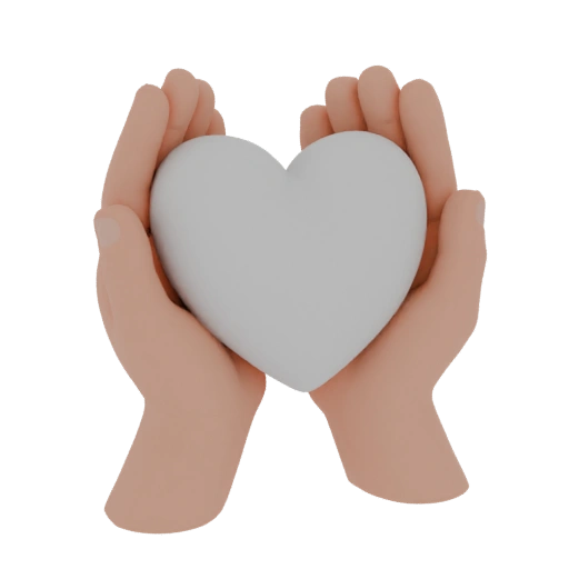 Two Hands Holding a Heart