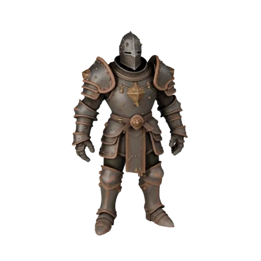 Personaggio 3D Cavaliere Boss Medievale, vista viewport motore, asset pronto per Unreal Engine con Modello di personaggio Cav