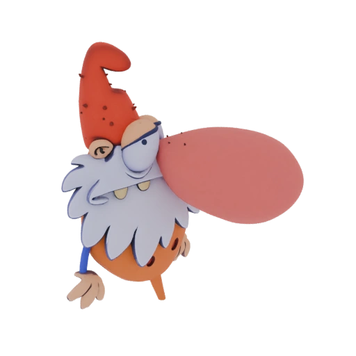 Grumpy Gnome with Big Nose