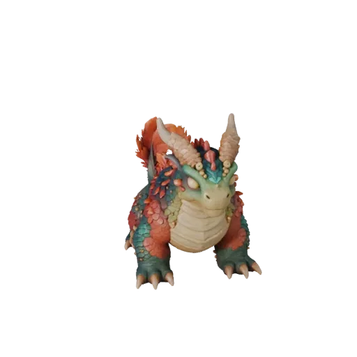 Modello 3D Basilisk Cartone Animato, rendering di fauna selvatica vista laterale, asset animale stilizzato con transizioni di