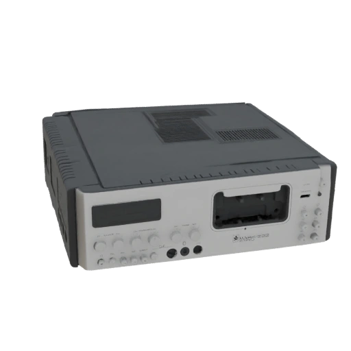 Vintage Cassette Deck Component 3D Model