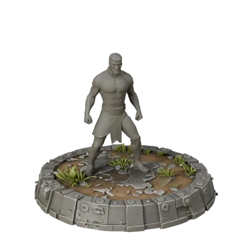 Industrial Round Base STL printable 3D model preview showing rim shape, three-quarter display angle