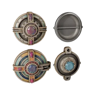Vintage Brooch 3D Asset for Casual and Indie Games