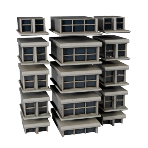 Modelo 3D de Fachada de Tijolo para Blender - Asset de Renderização para Arquitetura