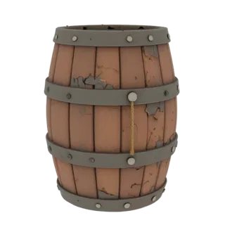 Printable Pirate Barrel 3D Asset for Home Printers
