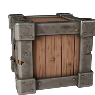 Medieval Crate 3D Hero Render Asset for Studio Use
