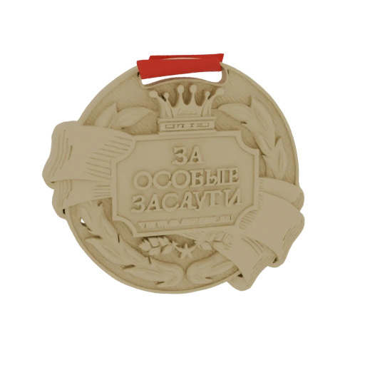 Medal for Special Services 3D Model