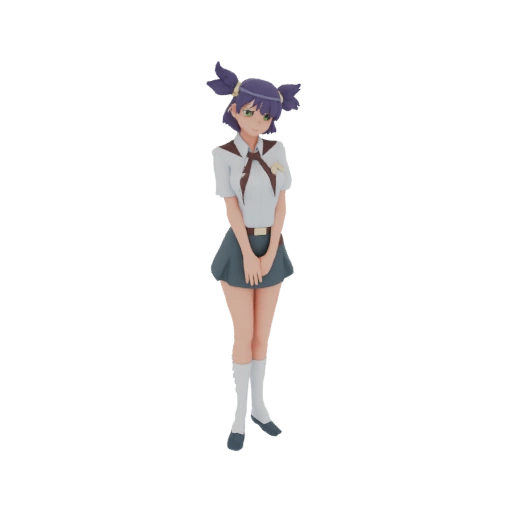 Anime Schoolgirl Figure