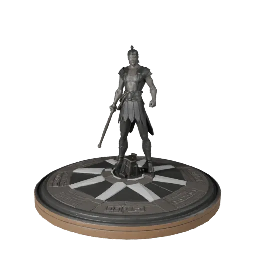 Strategy Objective Marker low poly 3D model preview showing scale, three-quarter game view