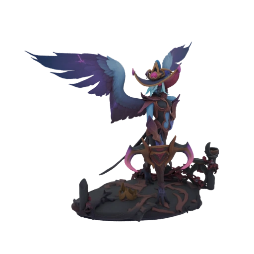 Dark Sorceress with Wings Figurine