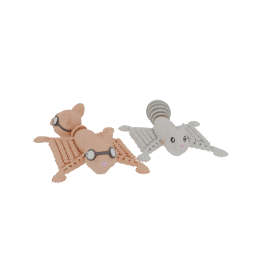 Steampunk Flying Squirrel Duo