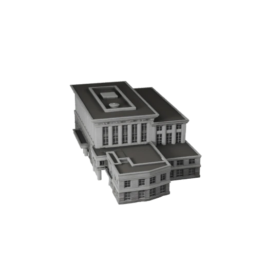 Estação de Bombeiros STL Imprimível Modelo 3D - Ativo de Escala Imprimível