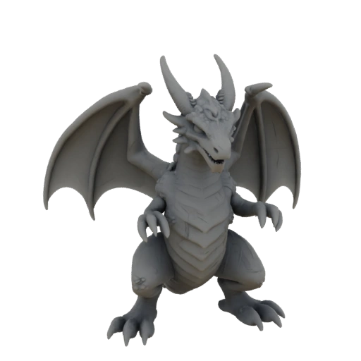 Dunkle Fantasie Höhlendrache Boss Miniatur STL