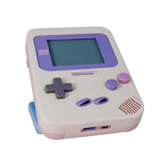 Retro Handheld Console 3D Asset for Casual Engines