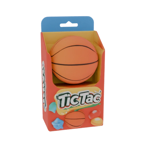 3D Model Basketball Toy for Tic Tac Box