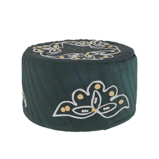 Dark Green Embroidered Cap