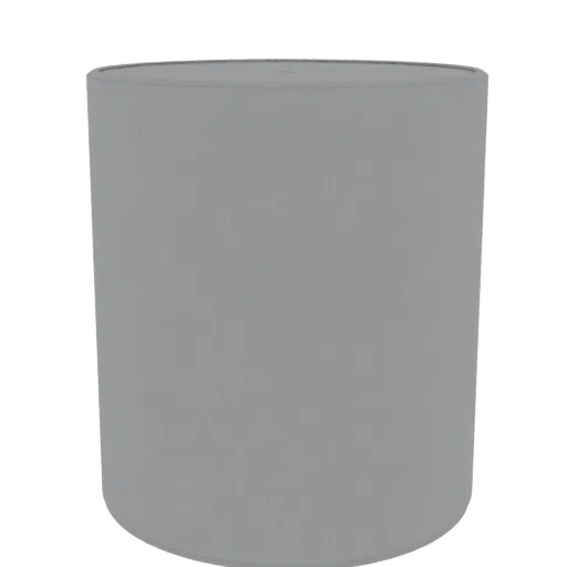 3D model of a cylinder with 5 mm diameter and 180 mm height, gray color, on a black background