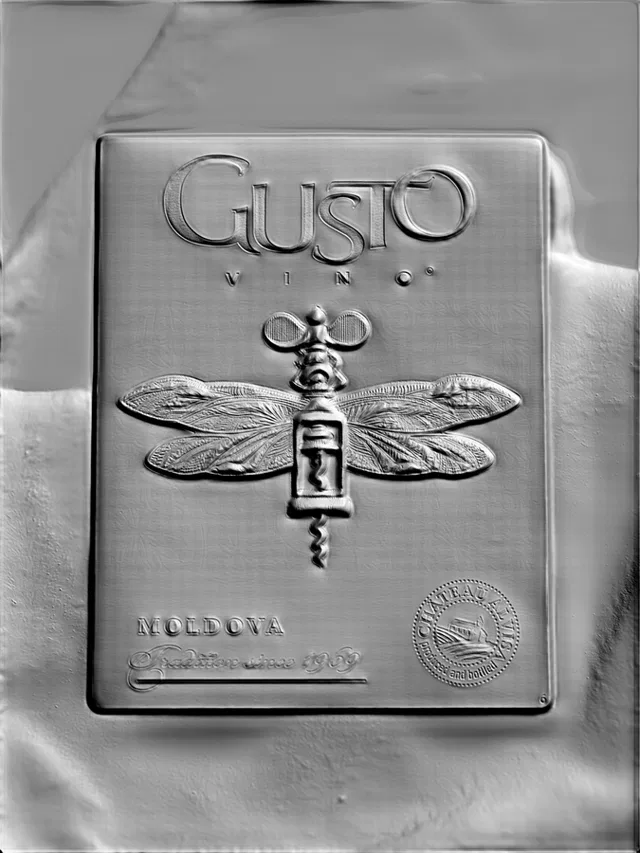 Gusto Vino Bas-relief with Dragonfly and Corkscrew