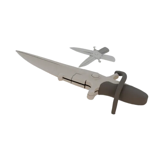 Modelo 3D de alta poligonalidad Bisturí de Emergencia Propiedad, renderizado de estudio en primer plano, mostrando acero inox