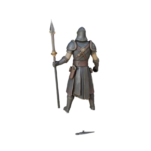 Aperçu réaliste du modèle 3D de Miniature de Donjon montrant les pièces superposées, la vue de trois quarts de la scène, la p