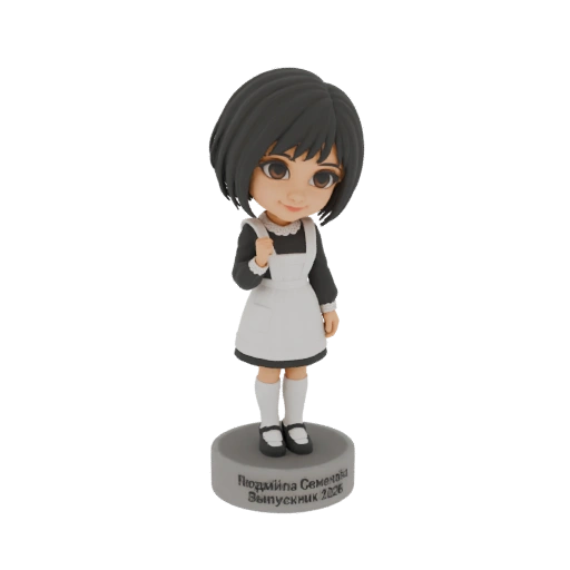 Schoolgirl Bobblehead Figurine