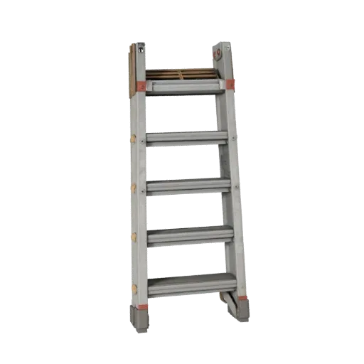 Construction Ladder Stylized 3D model, stylized isometric render, showing concrete, site-ready silhouettes.