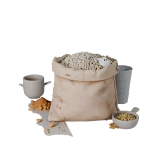 Realistic Baking Rice Sack 3D Asset for Studio Use