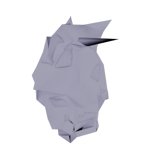 Abstract Polygonal Head Sculpture