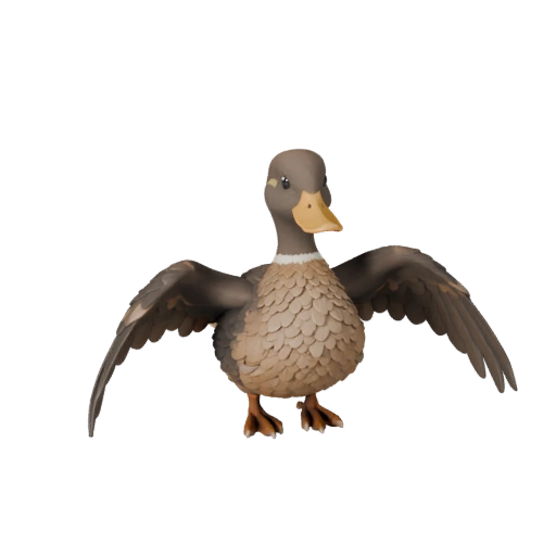 Modelo 3D de Pato de Alto Poligonaje - Activo STL Detallado para Impresión | PBR