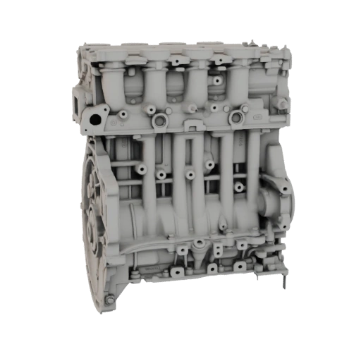 Reihenvierzylinder-Motorblock 3D-Modell