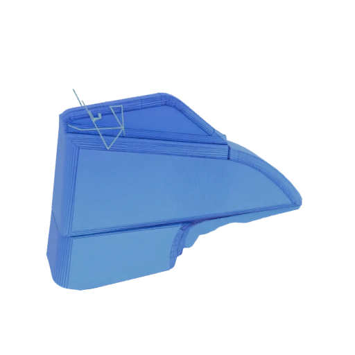 Blue Car Door Mirror