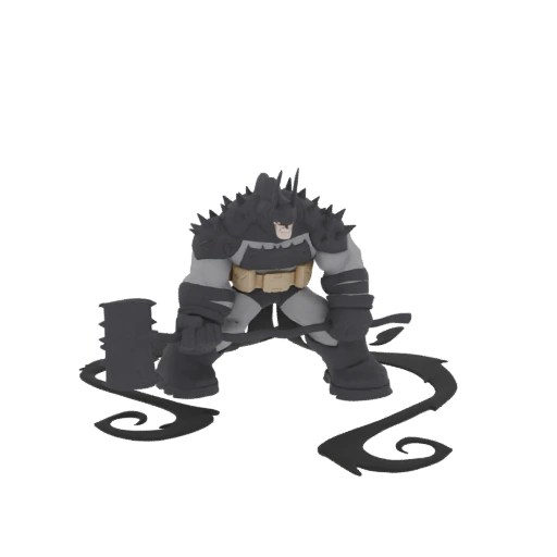 Armored Batman with Hammer 3D Model