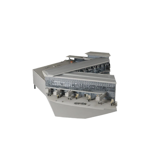Modelo 3D de Terminal de Aeroporto - Ativo Realista de Archviz