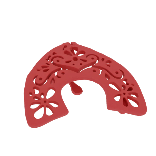 Red Filigree Archway