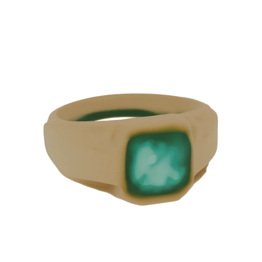 Emerald Signet Ring 3D Model