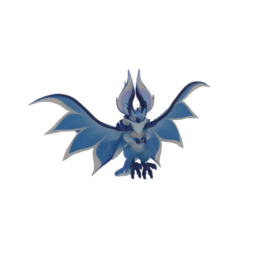 Frosty Bat Creature 3D Model