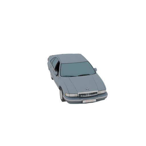 1990s Light Blue Sedan 3D Model