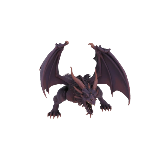 Miniatura Drago Selvaggio Boss Fantasy STL