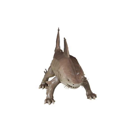 Modèle 3D Low Poly Requin Tigre - Asset de Jeu Unity avec FBX | PBR