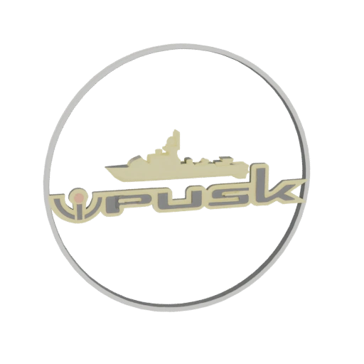 Pusk Ship Logo 3D Model