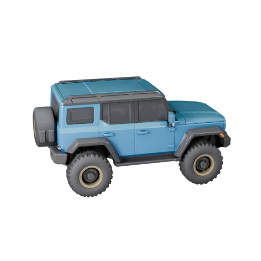 Modello 3D Hover SUV - Asset stilizzato low poly per giochi