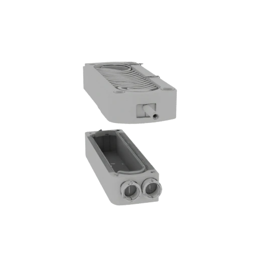 Two-Part Injection Mold for Microfluidic Chip