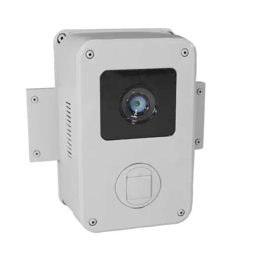 Security Video Doorbell Modular 3D model, isometric modular kit view, showing white plastic, compact device geometry.
