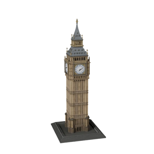 Big Ben 3D Modell für Blender - Render-Asset für Architektur