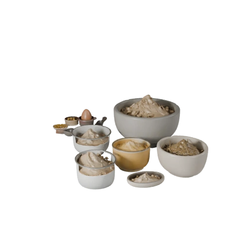 Pantry Flour Bowl 3D Asset for Hero Cinema Renders
